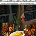 thumbnail image 4 of ACDANC 2026 New Octopus Charcuterie Platter -Serving Platters Ocean Themed Serving Board with 8 Tentacles for Cheese,Meats&Fruits,Unique Gift Seafood Lovers(Brown-A), 4 of 7