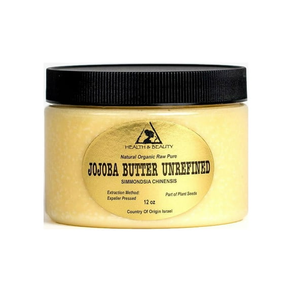 Jojoba Butter Unrefined Organic Virgin Expeller Pressed Fresh Raw Pure 12 oz