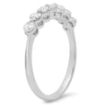 thumbnail image 2 of Dazzlingrock Collection 0.50 Carat (ctw) 14K Round Diamond Ladies 7 Stones Wedding Band Ring 1/2 CT, White Gold, Size 5.5, 2 of 4