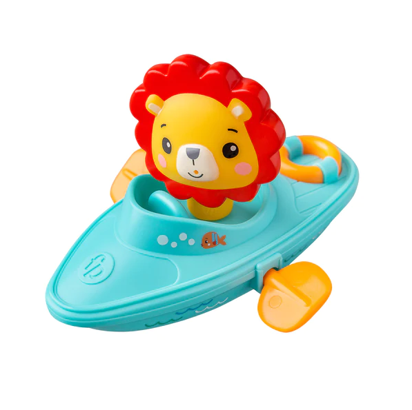 FisherPrice Bath WindUp Paddling Boat (Lion)