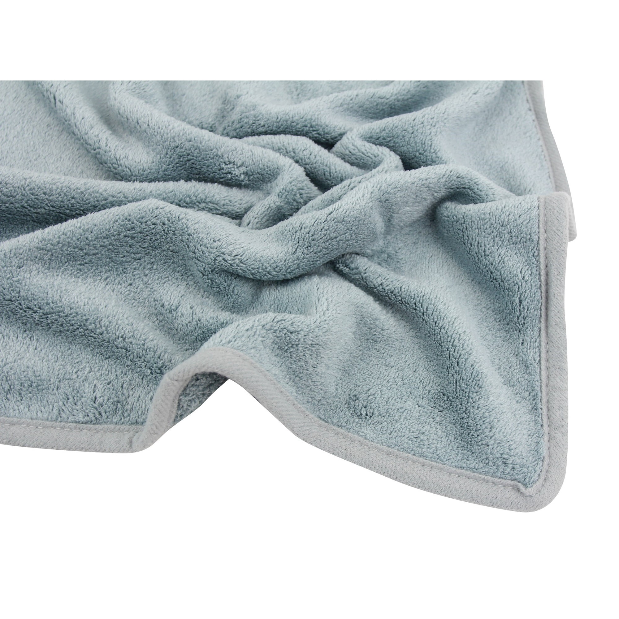 Farberware FBT-001-B-2 Sterling Blue Coral Fleece-Bath Towel - 2PC