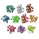 thumbnail image 1 of 100 unidades de anillos de paloma de carreras de 8mm, bandas de anillo de pie de aves de corral para pollo de codorniz de paloma color mezclado Jinwen Bandas de pierna de paloma, 1 of 6