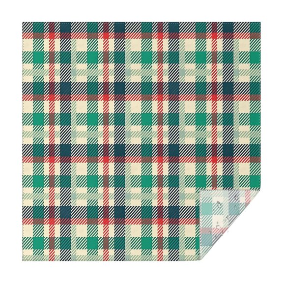 Multi Color Checkerboard Checkered Pattern Square Tablecloth,Waterproof Square Table Cover,Wipeable Spillproof Washable Table Cover for Home Kitchen Party Decor 42"X42"(107x107cm)