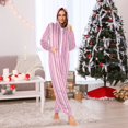 thumbnail image 6 of IAUYY Unisex Adult Onesie Pajamas Ultra-Soft Crystal-Soft Fabric, Halloween Adult Onesie Pajamas Adults,With a Zipper Plus Size Onesie Pajamas, A Stripe, 6 of 7