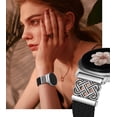 thumbnail image 4 of Wearlizer Braided Magnetic Band Compatible with Samsung Galaxy Watch 8 40mm 44mm & Watch 8 Classic 46mm, Celtic Stretchy Nylon Strap Adjustable Elastic Watch Band for Women Men (No for Ultra), 4 of 8