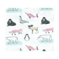 thumbnail image 3 of Hudson Baby Infant Girl Cotton Flannel Receiving Blankets Bundle, Girl Arctic Animals, One Size, 3 of 6