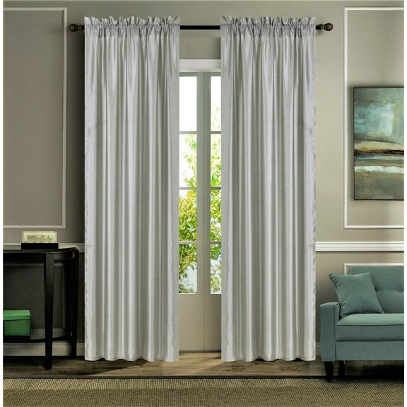 1 SET ROD POCKET MANY COLORS MIX MATCH WINDOW CURTAIN SHEER FAUX SILK