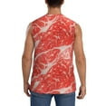 thumbnail image 4 of Easygdp Beef Steaks Men's Breathable Tank Tops Sleeveless Sporty T Shirts for Basketball, Mountaineering, Bodybuilding -X-Large, 4 of 8