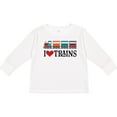 thumbnail image 3 of Inktastic I Love Trains Boys or Girls Long Sleeve Toddler T-Shirt, 3 of 5