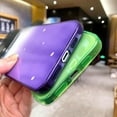 thumbnail image 3 of for Phone 14 Pro Max Case Gradient Crystal Case, Wide Lens Camera Protection Clear Back Cover with Screen Protector Shockproof Cover for Girls Women -Purple, 3 of 14