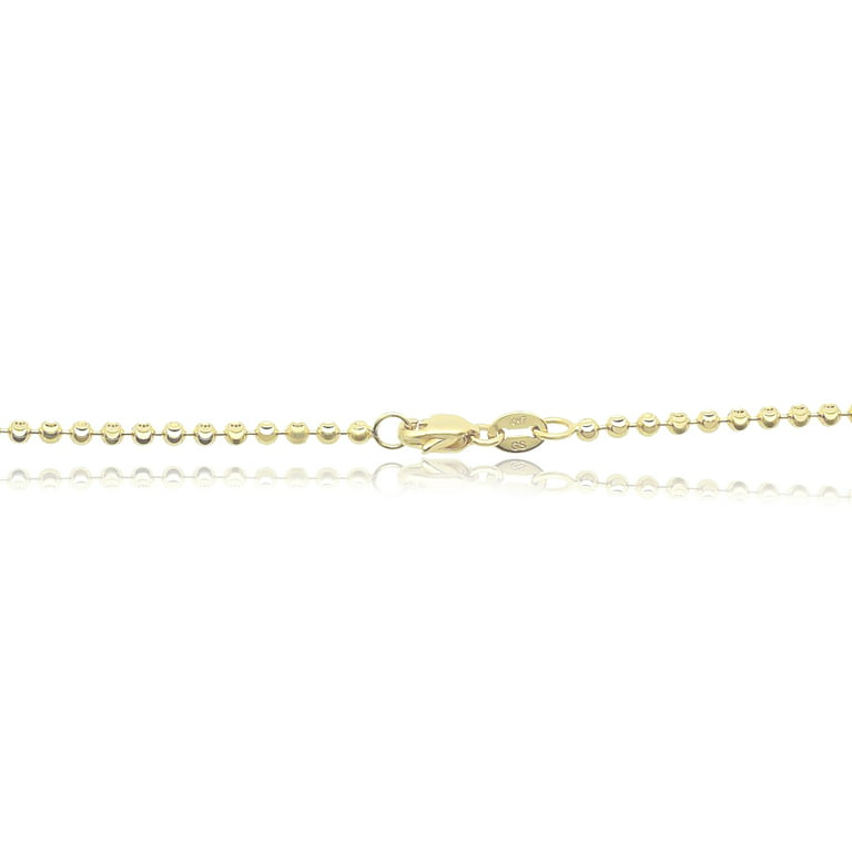 Clearance Pricing BLOWOUT 14K Gold 18 Inch Beaded 3mm Bead Chain