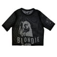 thumbnail image 1 of Blondie Womens Mic Stand Mesh Short-Sleeved Crop Top, 1 of 4