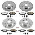 thumbnail image 3 of PowerStop Front and Rear Z26 Street Warrior Carbon-Fiber Ceramic Brake Pad and Drilled and Slotted Rotor Kit Fits: CHEVROLET PONTIAC Select Models K1618-26, 3 of 9