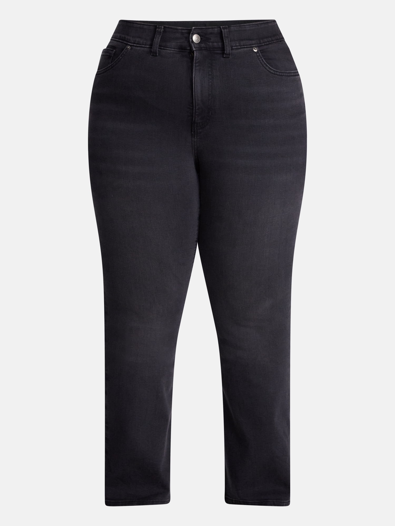 Terra & Sky Women's Plus Signature Mid Rise Bootcut Jeans, 30” Inseam, Sizes 16W-26W