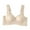 Khaki, variant on Einccm Women's Seamless Wireless Bralette Non-Padded Soft Sports Bra for Everyday Wear, Comfortable No Underwire Unlined V-Neck Bralette with High Elasticity, Made of Nylon and Spandex