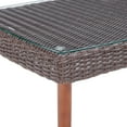 thumbnail image 5 of Alaterre Athens Outdoor Wicker Coffee Table, Dark Brown/Gray, 5 of 7