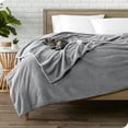 thumbnail image 2 of Bare Home Microplush Fleece Blanket - 300 GSM - Fuzzy Microfleece - Soft & Plush - Full/Queen, Gray, 2 of 5