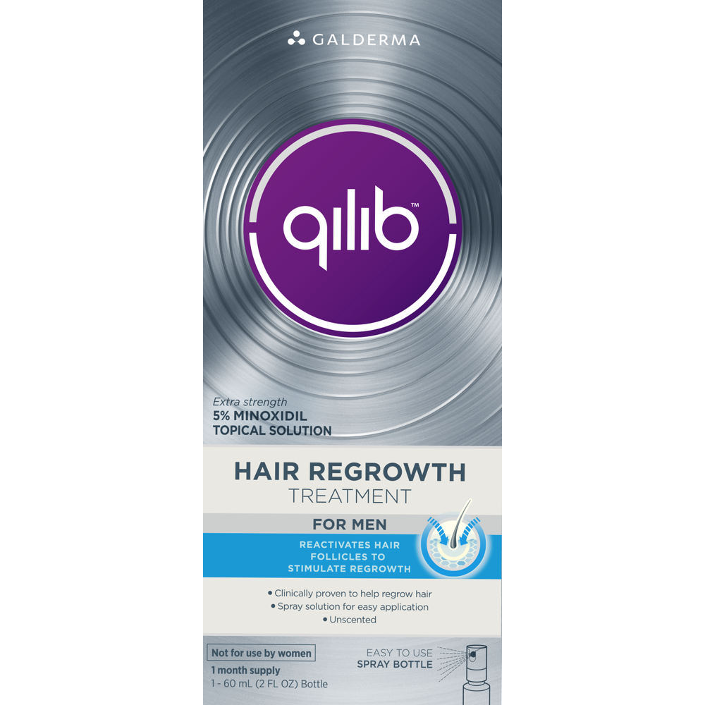 Qilib Hair Regrowth Treatment for Men, 2 Oz