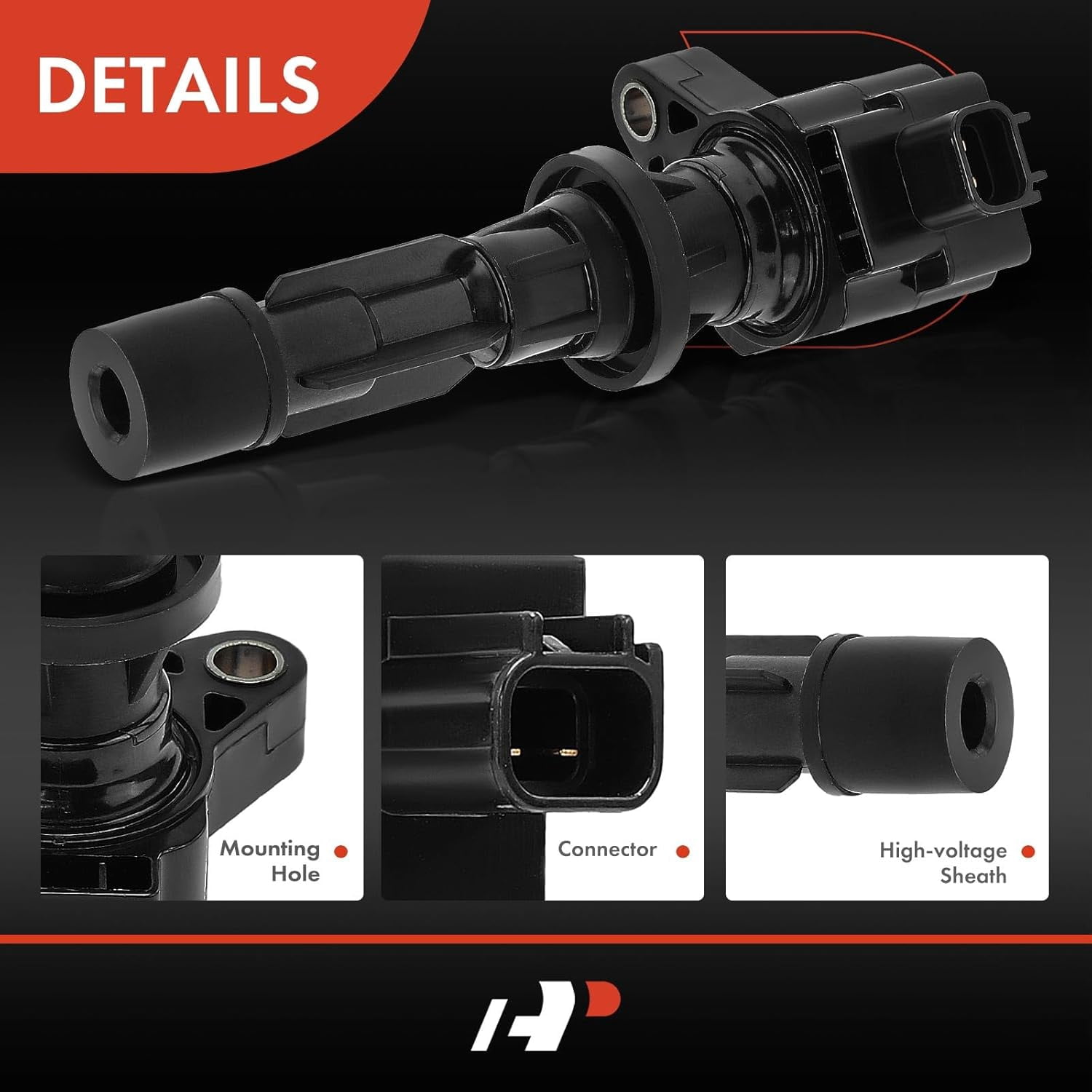 A-Premium Ignition Coil Pack Compatible with Ford Fusion Mercury Milan 2006-2009 l4 2.3L 4-PC Set