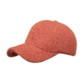 thumbnail image 2 of Men's and Women's Solid Color Knit Baseball Cap, Warm Adjustable Snapback Hat with Breathable Mesh for All Season Outdoor Activities, 2 of 5