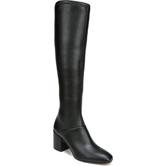 Franco Sarto Womens Tribute Faux Leather Square Toe Knee-High Boots