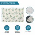 thumbnail image 6 of Daisy Placemats Set of 8, Spring Floral Eucalyptus Leaves Botanical Beige Placemats for Dining Table, Place Mats for Kitchen Tabletop, Waterproof Wipeable Dining Table Mats Set, 6 of 9