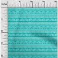 thumbnail image 1 of oneOone Cotton Poplin Fabric Stripe & Paisley Block Decor Fabric Printed BTY 42 Inch Wide, 1 of 4