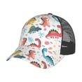 thumbnail image 7 of Picia Dinosaur Pattern Trucker Hat,Baseball Cap,Sun Protection Cap,Stylish Headwear,Leisure Cap,Outdoor Sports Cap, 7 of 7