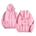 thumbnail image 5 of zaveiop Womens Cute Tulip Graphic Hoodie Sweatshirt Drop Shoulder Aesthetic Pullover Hoodies with Pocket (Z2-Pink, 3XL), 5 of 5