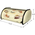thumbnail image 6 of Bread Box Metal Bread Storage Container Roll Top Bread Bin for Kitchen Countertop Farmhouse Bread Boxes Bread Keeper Holder Vintage airtight Counter, 6 of 13