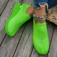 thumbnail image 6 of Women's Platform Walking Shoes Lace Up Sneakers Breathable Upper Lightweight Casual Footwear Comfortable Thick Sole Perfect for Work Travel and Casual Occasions Green 41, 6 of 7