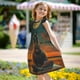 thumbnail image 5 of Balery Sunset Prairie Meditating Horse Camisón de princesa para niñas, pijama de algodón con mangas abullonadas, suave y bonito.-X-Large, 5 of 6