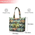 thumbnail image 4 of Colorful Dinosaurs Landscape Pattern Travel Tote Bags for Women Carry On,Large Weekender Bags for Women Travel,Multi Functional Duffle Bag for Work,Shopping,Sports, 4 of 5