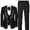 Blank, variant on Beauty-Emily Men’s Rhinestone Tuxedo Suit – Shawl Lapel Blazer & Pants Set, Slim Fit Formal Outfit for Wedding, Prom, Party & Stage Wear