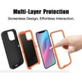thumbnail image 4 of Entronix Funda Resistente para iPhone 11 Pro Max, Triple Capa a Prueba de Golpes y Protección contra Caídas, Color Naranja, 4 of 6