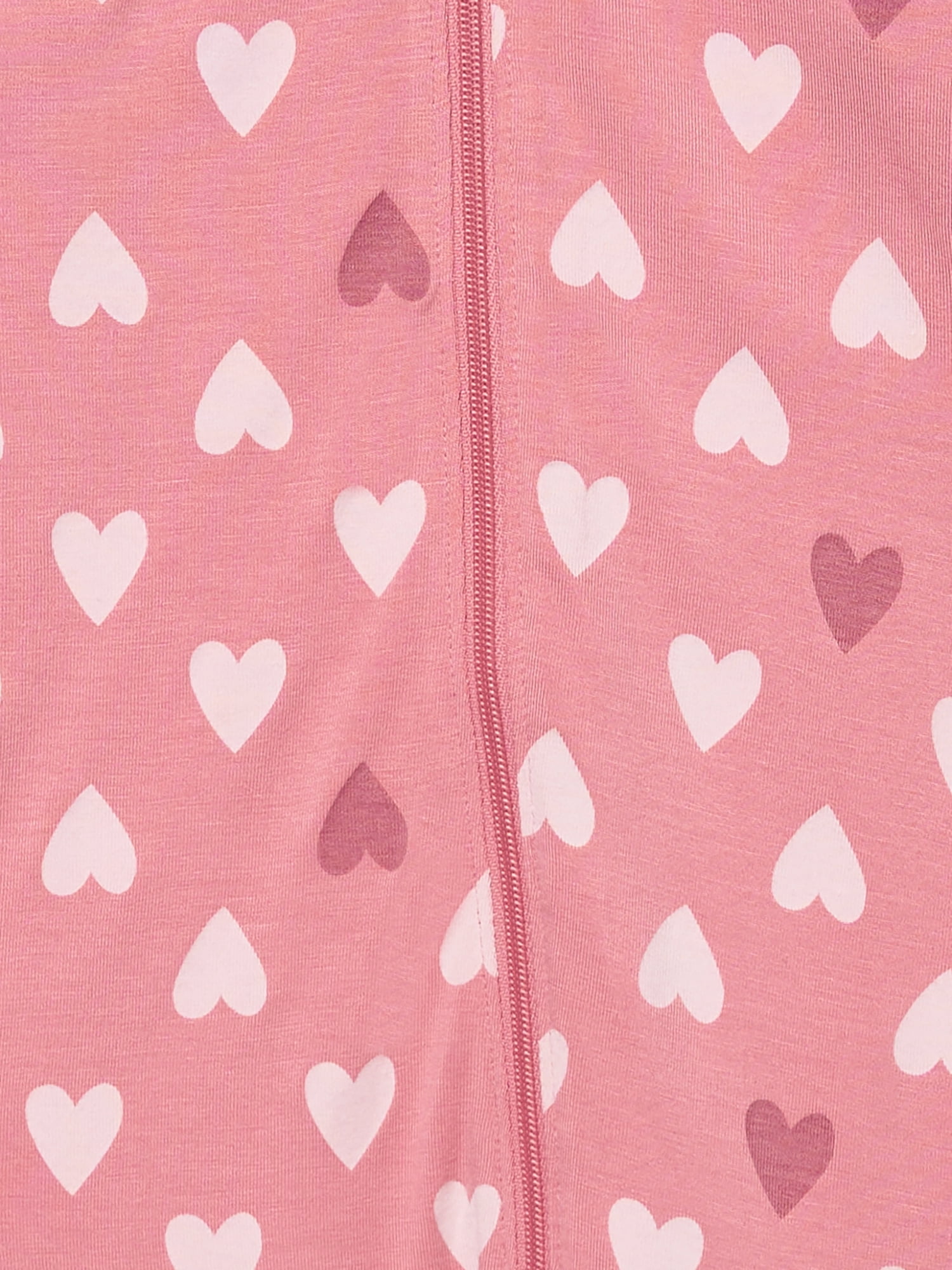 Modern Moments by Gerber Baby Neutral Viscose Valentine's Day Two-Way Zip Sleep 'N Play Footed Pajamas, Sizes Newborn - 6/9 Months