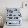 thumbnail image 5 of Manfei Happy Christmas Full Size Comforter Sets,Vintage Winter Snow Bedding Comforter Set,Light Gray Reversible,3 Pieces,1 Comforter and 2 Pillowcases, 5 of 7