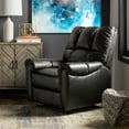 thumbnail image 2 of ClickDecor Langston Recliner Faux Leather Black, 2 of 5
