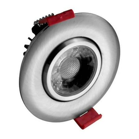 Nicor Lighting DGD311204KRDNK 3 in. Nickel LED Gimbal Recessed Downlight - 4000K