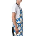 thumbnail image 3 of Naloa Swan Birds Apron Kitchen Aprons with Pockets for Women Men Chef, 3 of 8