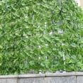 thumbnail image 4 of Simulación de valla de hojas verdes, valla artificial, planta artificial, balcón, valla de plástico, enredadera de montaña verde, pared exterior, bloqueo, 4 of 5