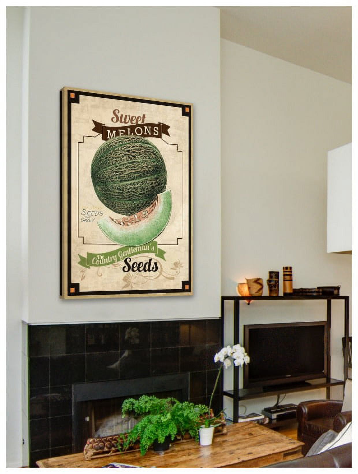 Marmont Hill "Seed Packet Melon" Painting Print on Canvas