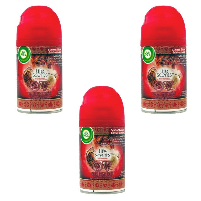 Air wick Life Scents Warm Apple Crisp, spray refill 175gr (Pack of 3