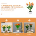 thumbnail image 1 of OULII Small Decorative Lamp LED Desktop Lamp Ceramic Pink 6Pcs, 1 of 7