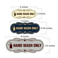 thumbnail image 5 of Designer Hand Wash Only (Soap) Sign (Blue) - Large, 5 of 5