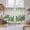 Green, variant on St. Patrick's Kitchen Curtain for Berdoom Living Room Cafe 54 Inch Length, Luck Shamrocks Eucalyptus Leaves Flowers Vintage Tiers Curtains Light Filtering Drapes Window Treatment 2 Panels 52"Wx54"L
