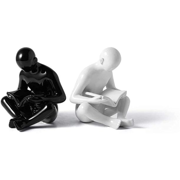 Esculturas Cerámica Sujetalibros Decoración Decoración del hogar Accesorios Handicaft Modelo Escultura Personaje Estatua Regalo Oficina Estantería Accesorios Cocina Hom. Afortunado Sencillez