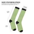 thumbnail image 2 of Lsque Green Gingham Pattern Sport Compression Socks for Men & Women 15-20 mmHg Knee High Nurse Pregnant Running Medical and Travel Athletic, 2 of 6