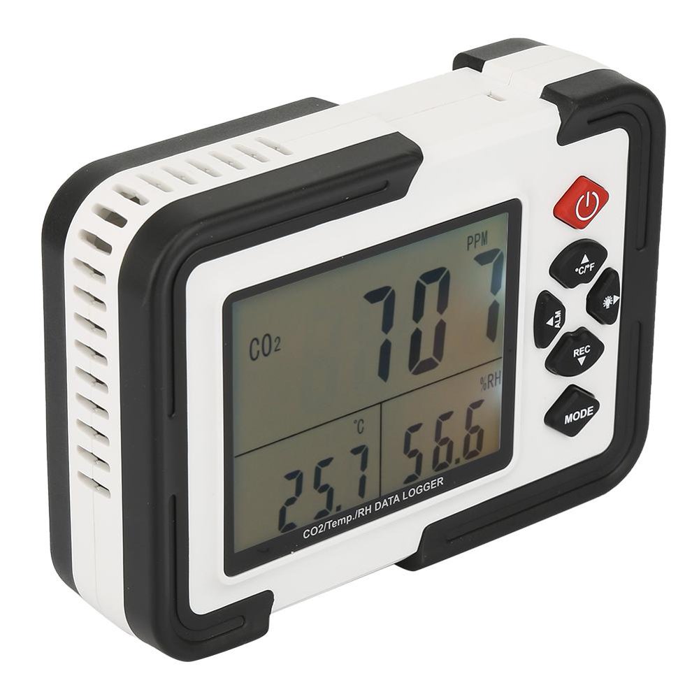 HERCHR Gas Analyzer, HT2000 Digital CO2 Monitor Meter Gas Analyzer