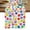 Pink Yellow Blue, variant on Colorful Polka Dot Table Runner, Rainbow Watercolor Polka Dots Washable Cotton Linen Table Runners 36 Inches Long, Dresser Scarf Runner for Nightstand/End Tables/Round Tables 13''x36''